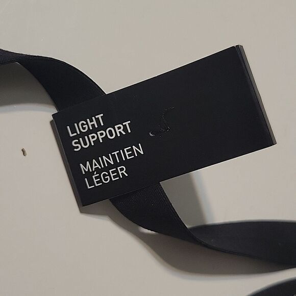 NEW 1X ADIDAS BLACK WHITE RACERBACK SPORTS BRA REMOVABLE PADS LIGHT SUPPORT NWT - Picture 2 of 7